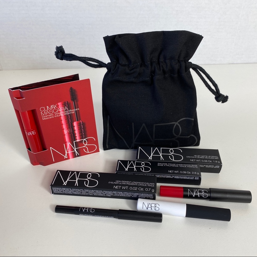 NARS Makeup Set Mascara, Liner, Lip Pencil, Primer